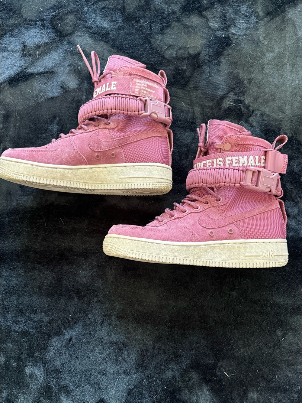 Nike Women's SF Air Force 1 Pink 'Force Is Female' High Top Size 6